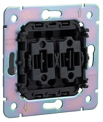 Переключатель перекрестный двухклавишный без рамки Kranz STRONG KR-78-0733-4