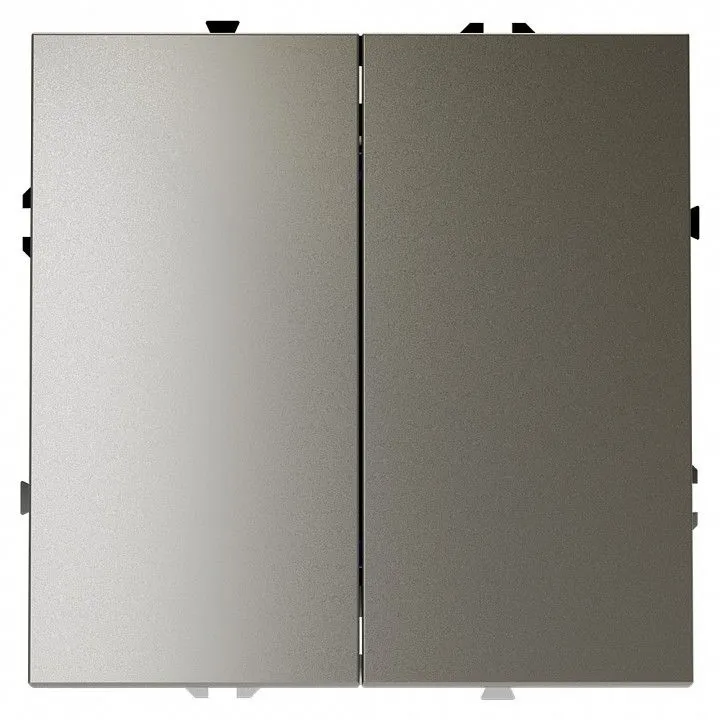 Выключатель двухклавишный без рамки Voltum S70 VLS020604