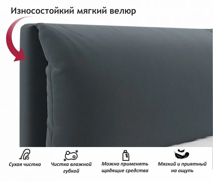Кровать двуспальная Vita 2000x1600 с ПМ