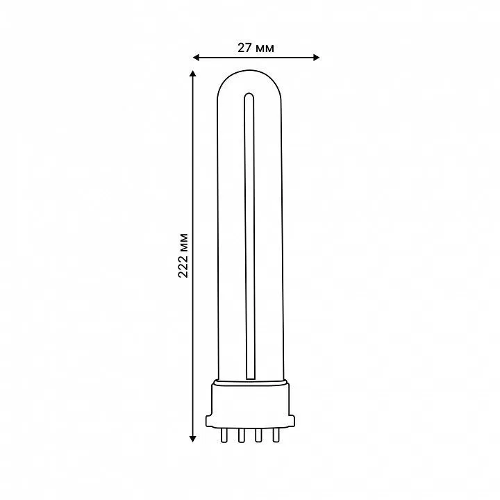 Лампа компактная люминесцентная Uniel ESL-PL 2G7 11Вт 4000K 05936