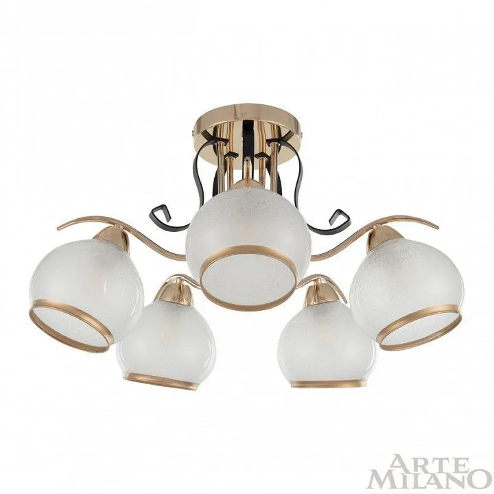 Потолочная люстра Arte Milano AMALFI-323306 323306/5 FG+BK