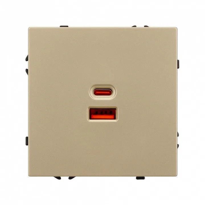 Розетка 2хUSB type A и C без рамки Arlight NOBE 054318(1)