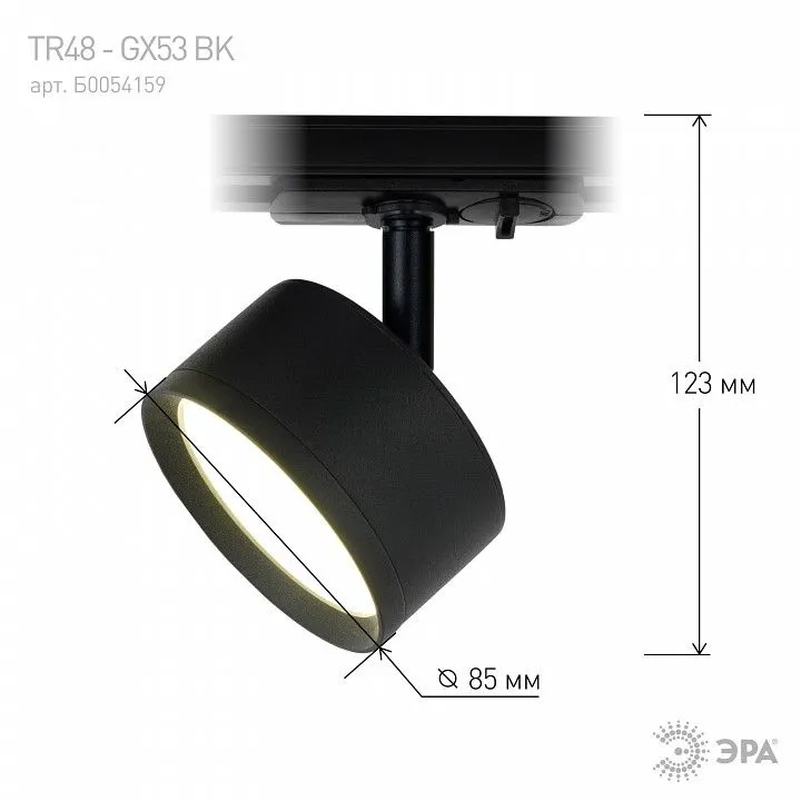 Светильник на штанге Эра  TR48 - GX53 BK