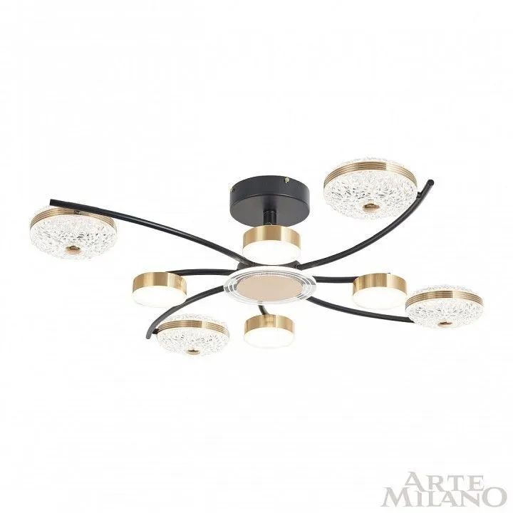 Люстра на штанге Arte Milano Ferrara-72069 279169/4+4 BK/GD