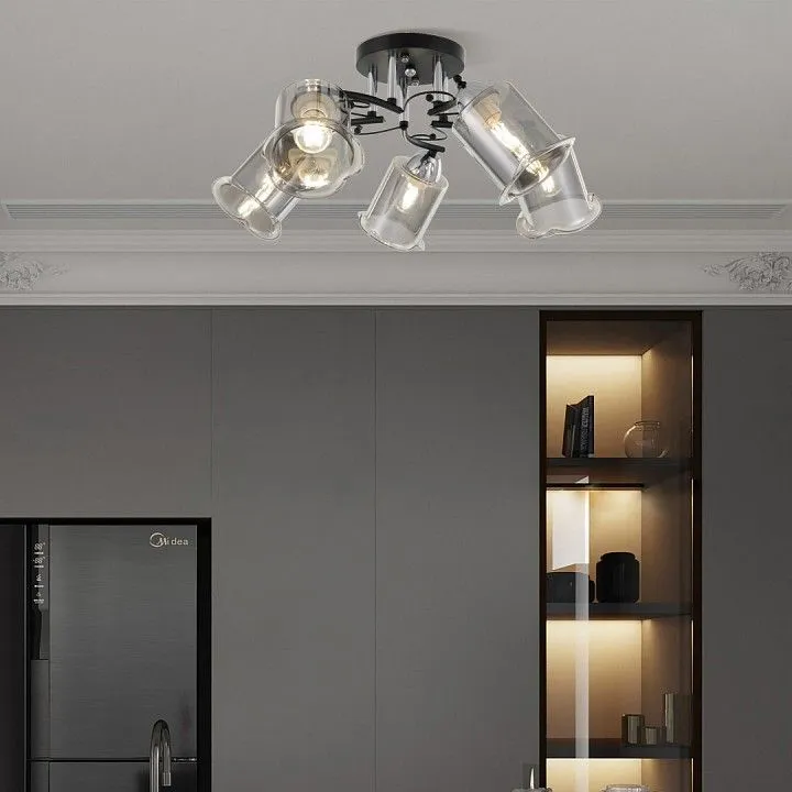 Потолочная люстра Arte Milano AMALFI-323219 323219/5 CR+BK