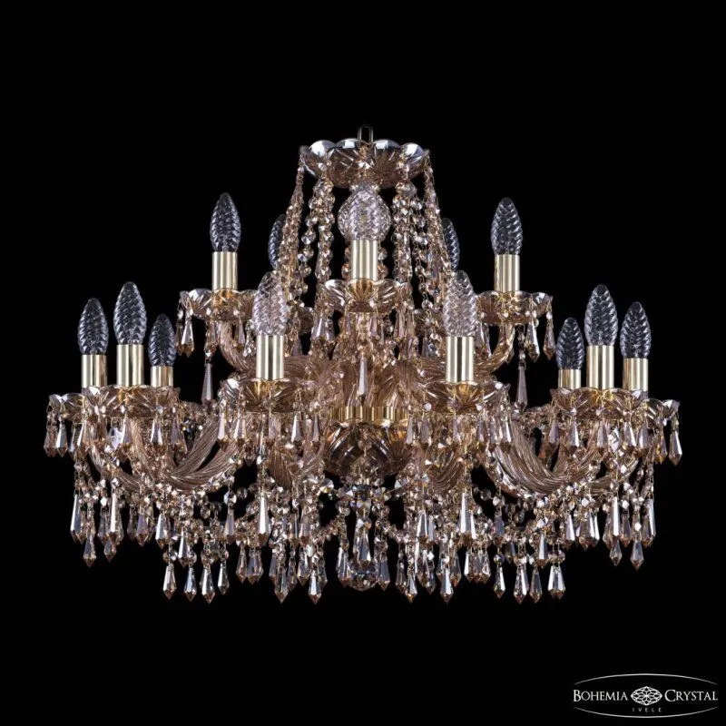 Подвесная люстра Bohemia Ivele Crystal 1403 1403/10+5/240 G M721