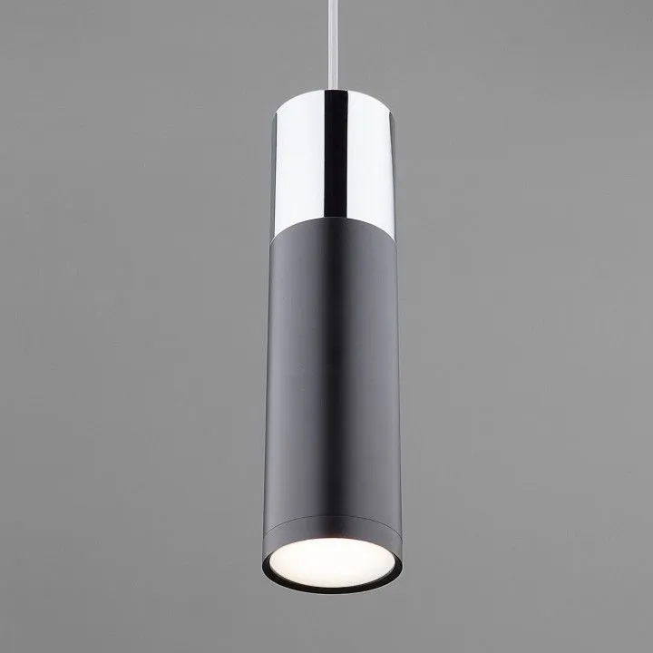 Подвесной светильник Eurosvet Double Topper 50135/1 LED хром/черный