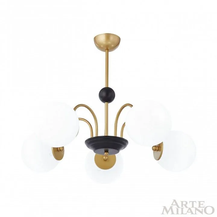 Люстра на штанге Arte Milano AM-Napoli 312066/D700/5 BS/BK