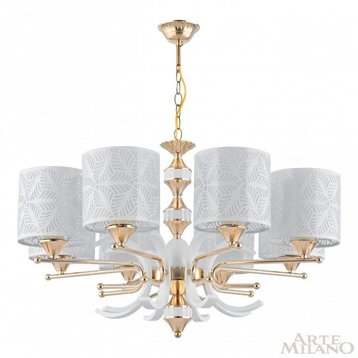 Подвесная люстра Arte Milano Florentia-2097 302097/8 Wh/Gd