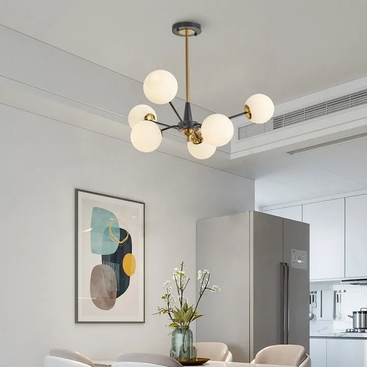Люстра на штанге Arte Milano Neapolis-79808 279808/6 BK/GD