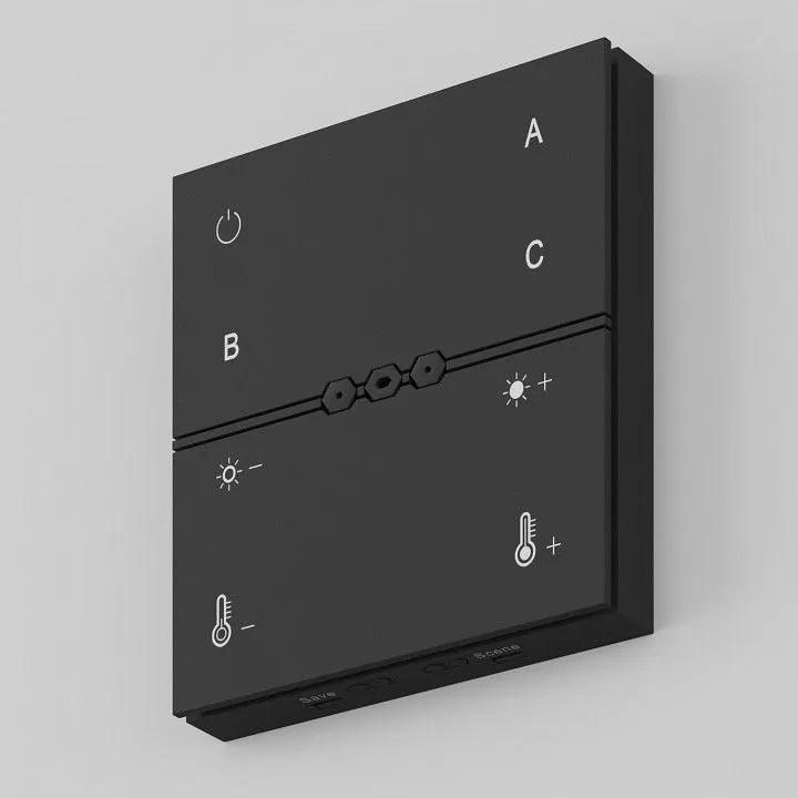 Панель универсальная сенсорная накладная Maytoni Lighting control Панели управления DRC034-8-B