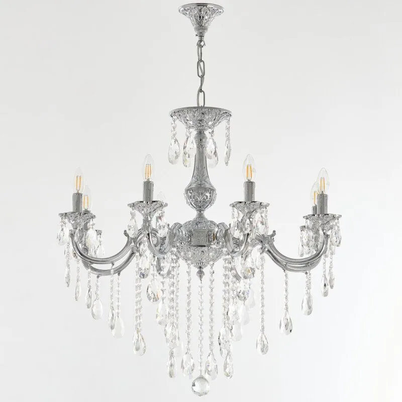 Подвесная люстра Bohemia Ivele Crystal AL7801 AL78101/8/250 B Ni