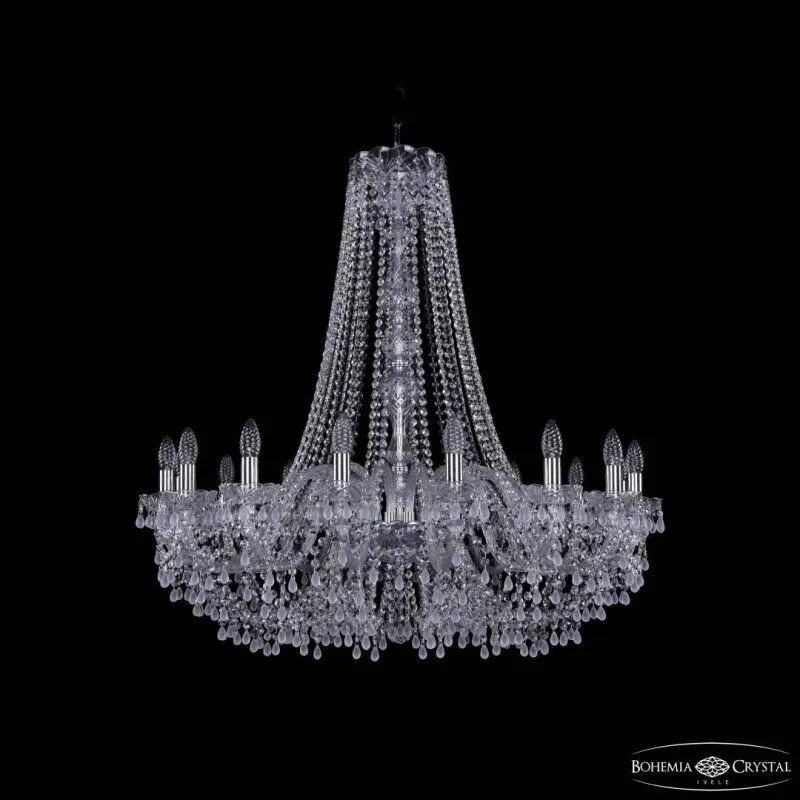 Подвесная люстра Bohemia Ivele Crystal 1410 1410/16/360/h-95 Ni V0300