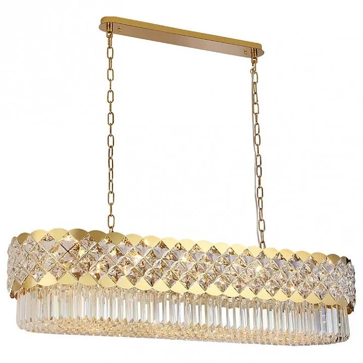 Подвесная люстра Newport ASHLEY 8300/120 oval gold polished