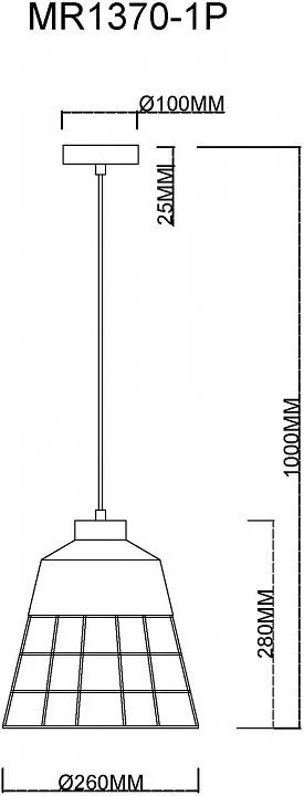Подвесной светильник MyFar Hill MR1370-1P Подвесной светильник MyFar Hill MR1370-1P