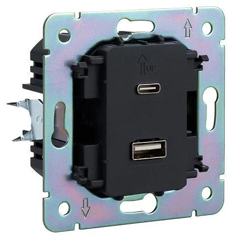 Розетка 2хUSB type A и C без рамки Kranz STRONG KR-78-0734-6