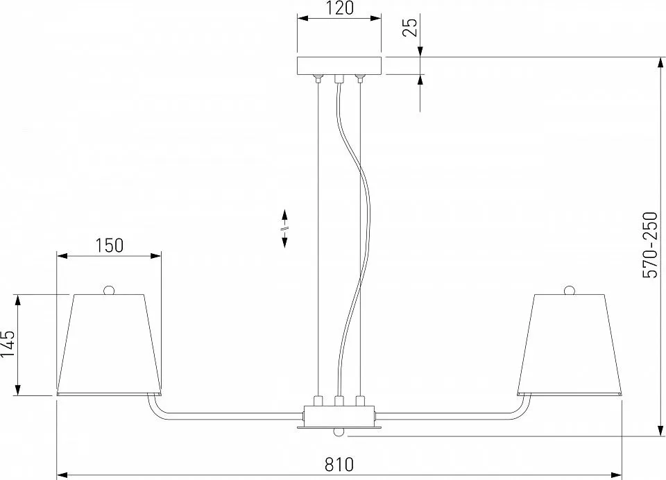 Подвесная люстра Eurosvet Amaretto 60155/8 хром