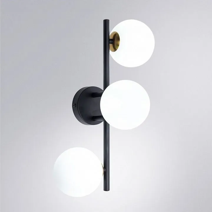 Бра Arte Lamp Gemini A2243PL-3BK