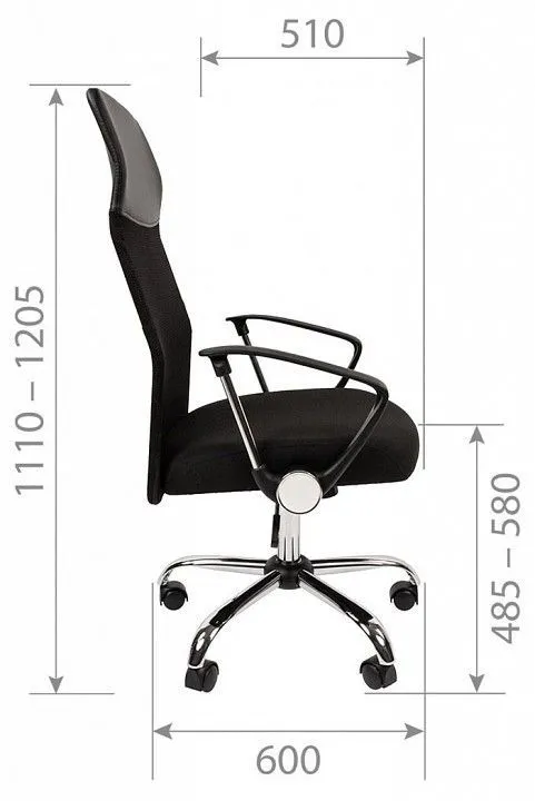 Кресло компьютерное Chairman 610 00-07123276, 7123276 Кресло компьютерное Chairman 610 00-07123276, 7123276