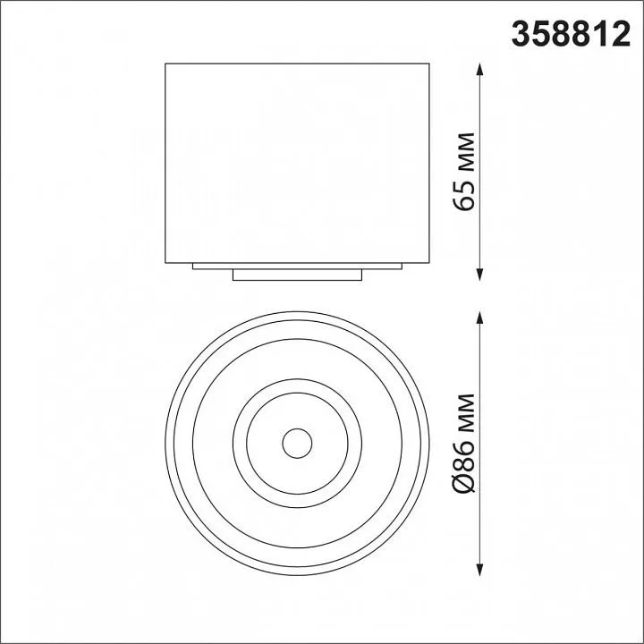 Накладной светильник Novotech Gesso 358812