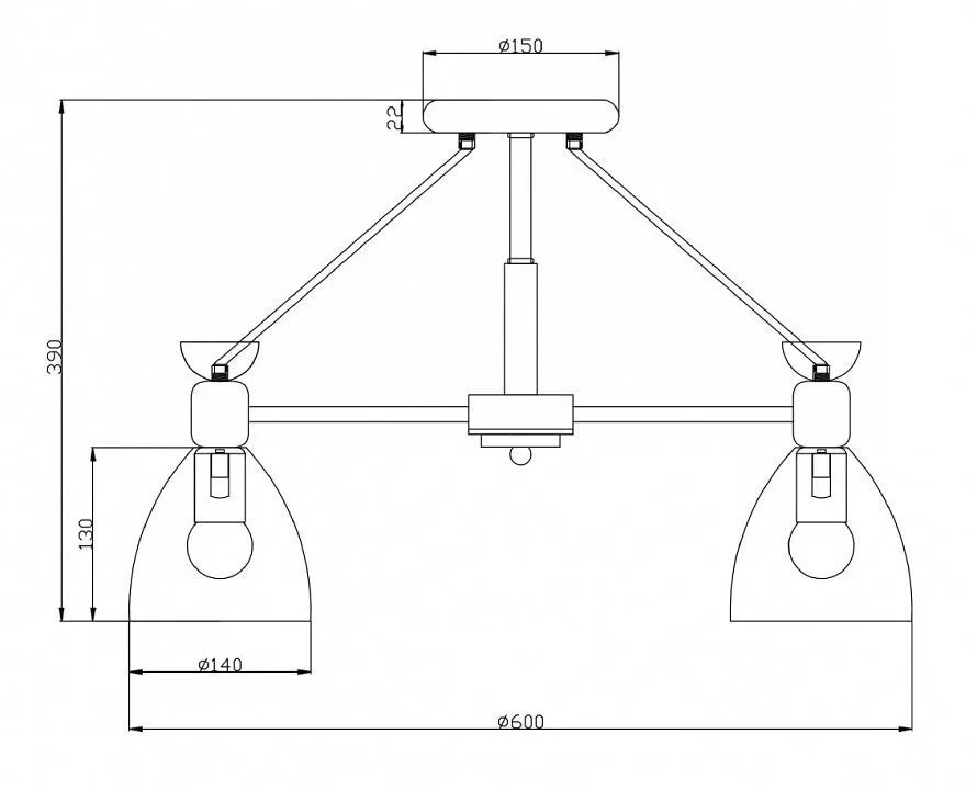 Люстра на штанге Freya Delia FR5033CL-05W