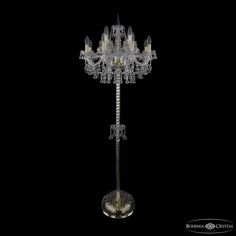 Торшер Bohemia Ivele Crystal 1409 1409T2/8+4/195-165 G