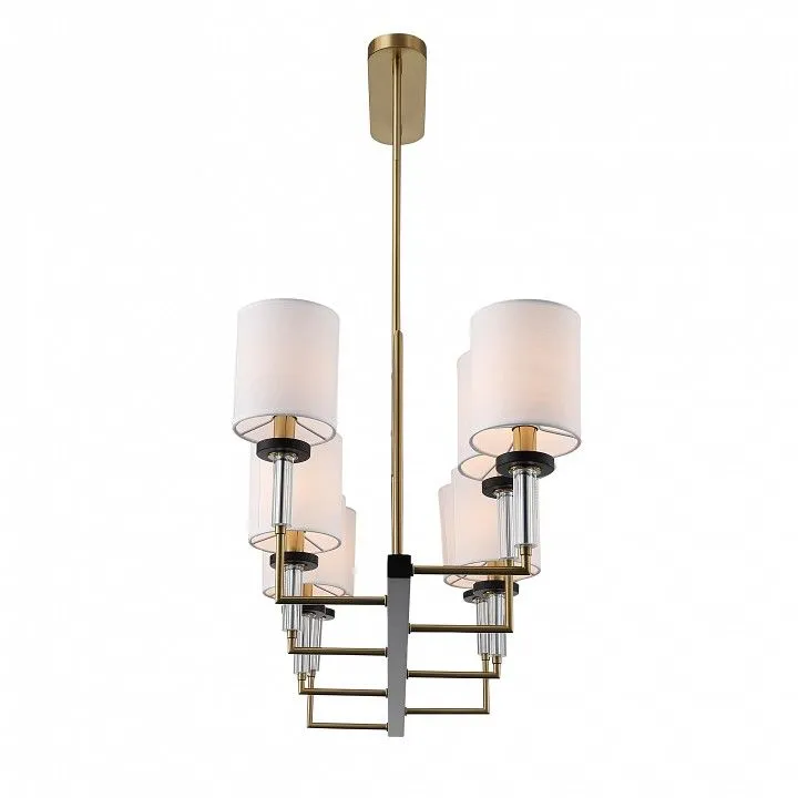 Люстра на штанге ST-Luce BLACK+BRASS SL1404.338.08