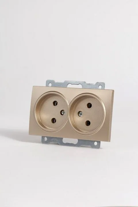 Розетка двойная без заземления, без рамки Elbi Eleсtriс Zena Vega 609-011400-908