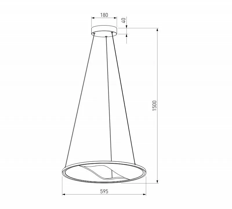 Подвесной светильник Eurosvet Occhio 40027/1 LED серый Подвесной светильник Eurosvet Occhio 40027/1 LED серый