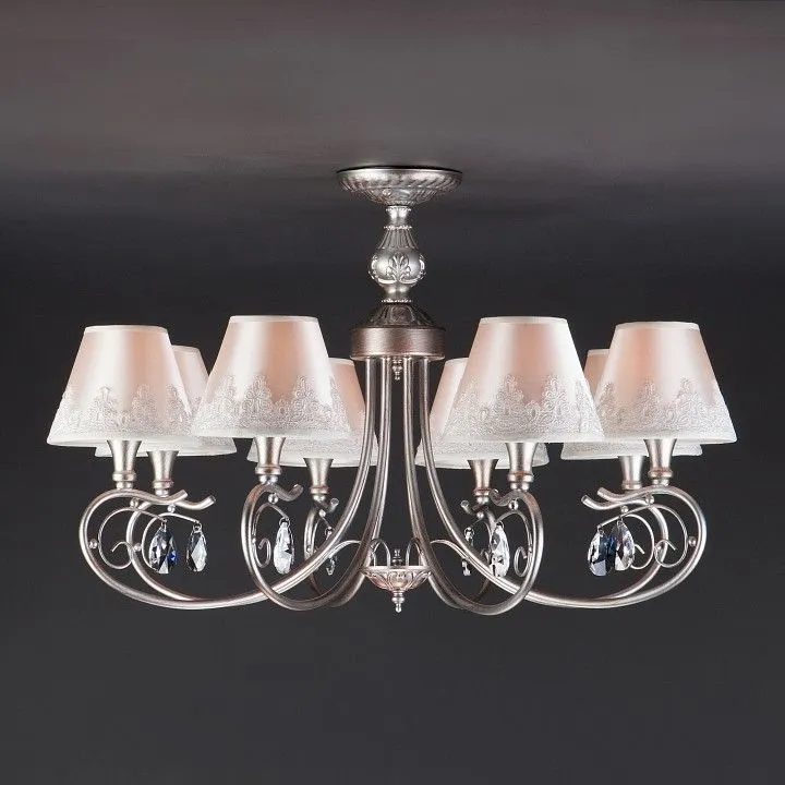 Люстра на штанге Eurosvet Incanto 60069/8 серебро