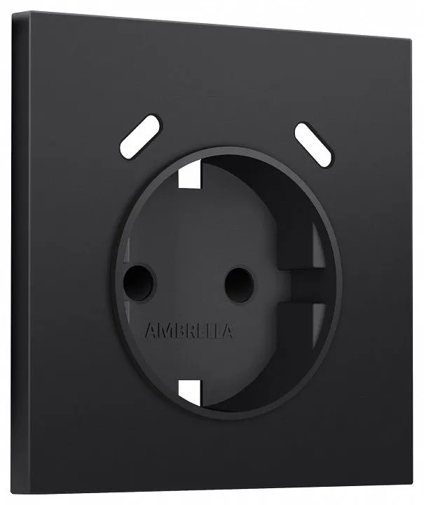 Накладка для розетки с заземлением и со шторками и 2хUSB type C Ambrella Volt SIGMA SP8105
