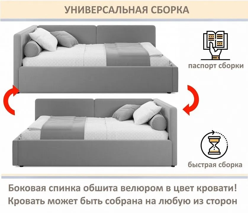 Кровать полутораспальная Kapri 1200