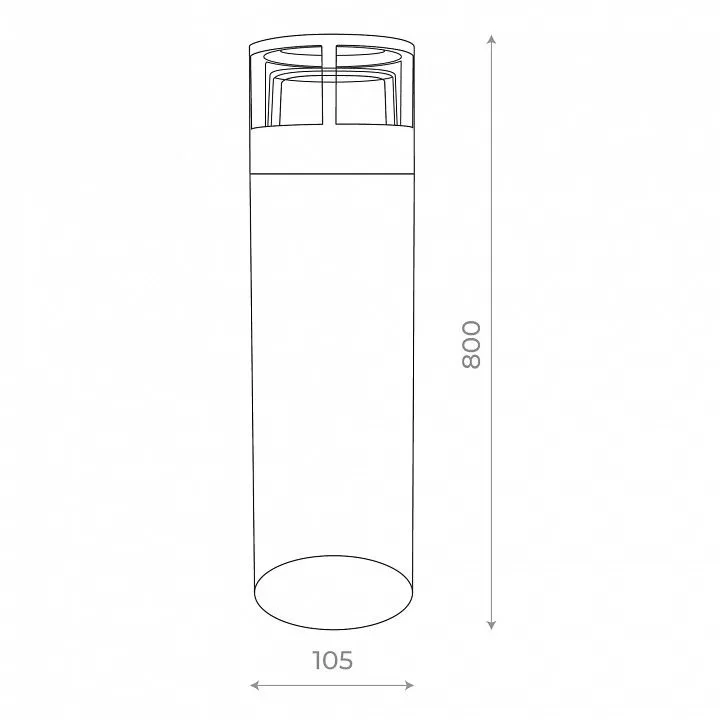 Наземный низкий светильник ST-Luce Fossa SL9507.415.01