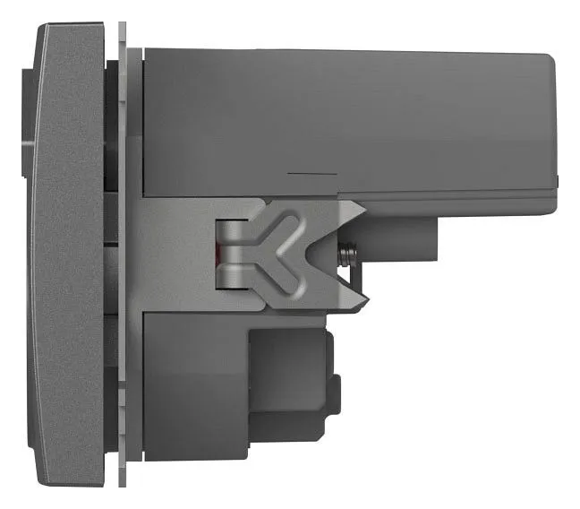 Розетка с заземлением и со шторкой и 2хUSB type A, без рамки Elbi Eleсtriс Zena Vega 609-011000-317