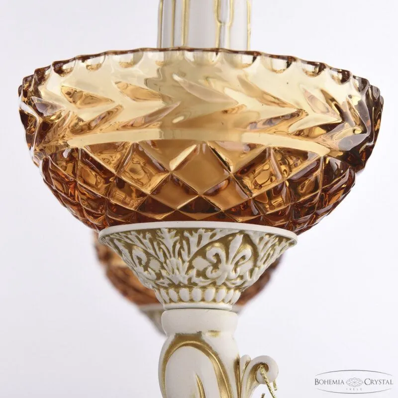 Подвесная люстра Bohemia Ivele Crystal AL7801 AL78101P/8/250 A WMG P Amber/M-1F
