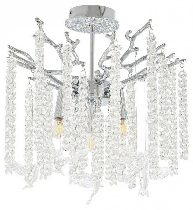 Люстра на штанге Arte Milano Веточка 230111.360.3.E14.C1 CW BRD-Clear