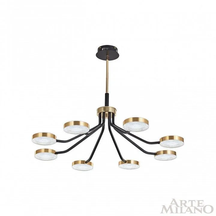 Люстра на штанге Arte Milano Ferrara-76079 276079/8 BK/GD