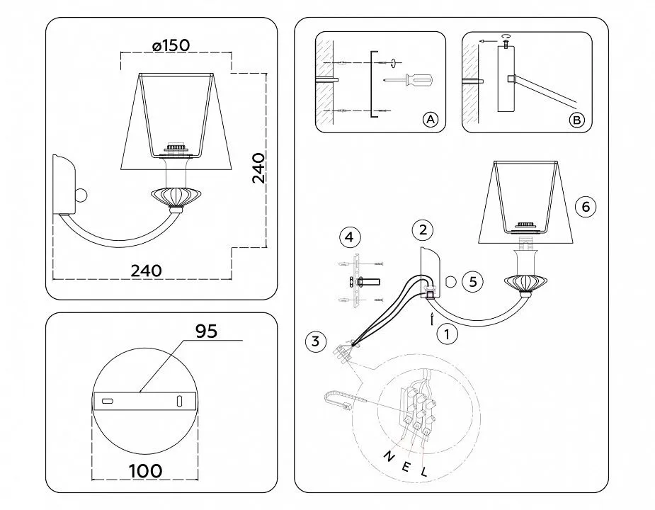 Бра Ambrella Light HIGH LIGHT LH75027