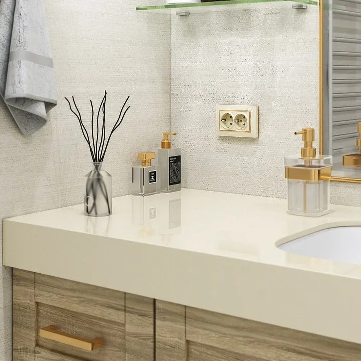 Розетка двойная с заземлением, без рамки Werkel слоновая кость W1172003