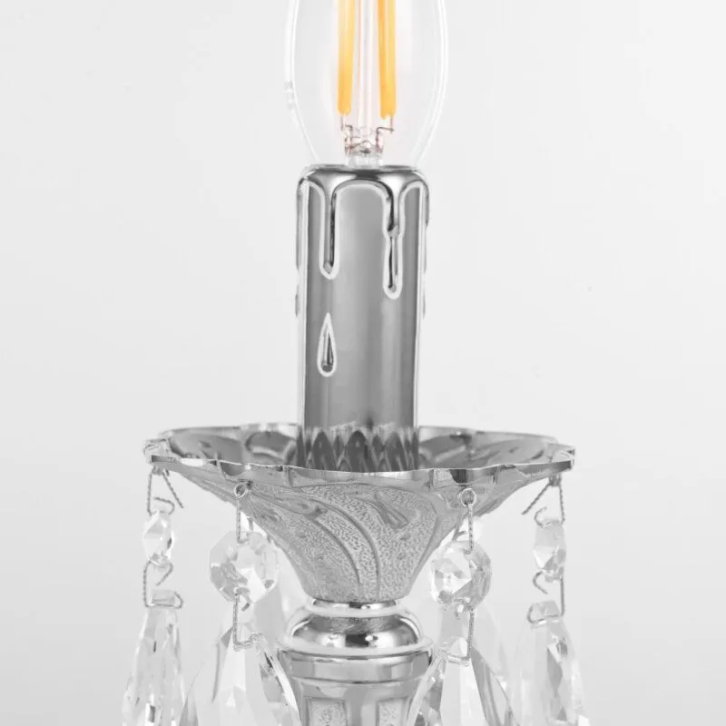 Настольная лампа декоративная Bohemia Ivele Crystal AL77 AL77200L/1-25 NW