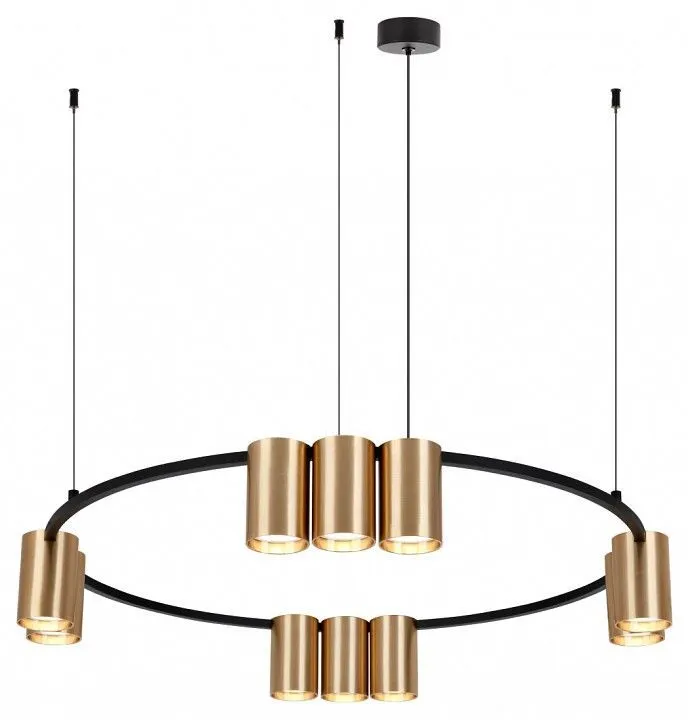 Подвесная люстра Denkirs Orbit DK4065-BK+SG