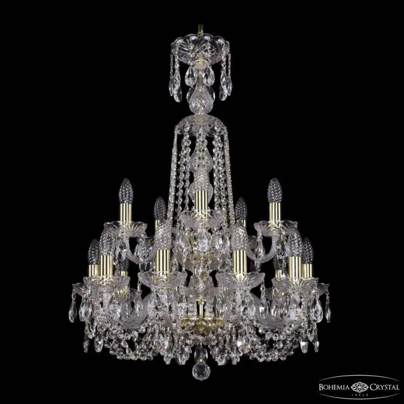Подвесная люстра Bohemia Ivele Crystal 1402 1402/10+5/195/XL-81/2d G