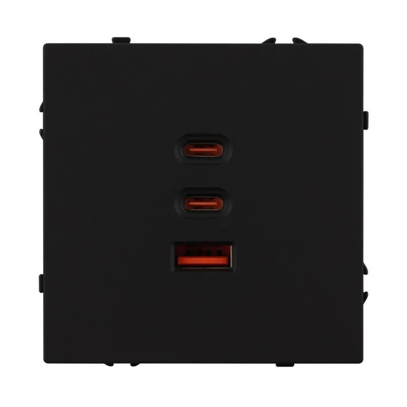 Механизм розетки 2хUSB type A и C Arlight NOBE 061834