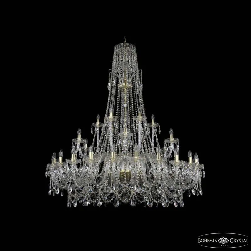 Подвесная люстра Bohemia Ivele Crystal 1411 1411/24+6+6/530/XL-165 G