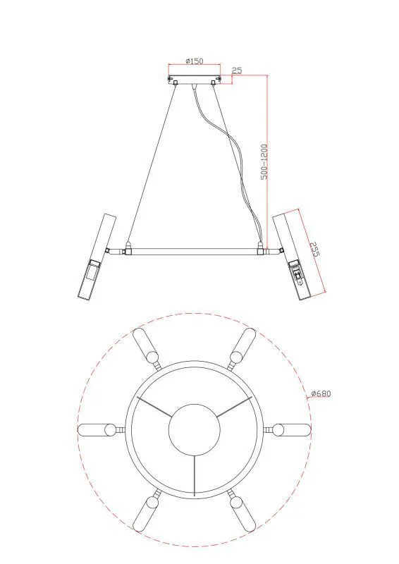 Подвесной светильник Freya Magnet FR6106PL-L13B