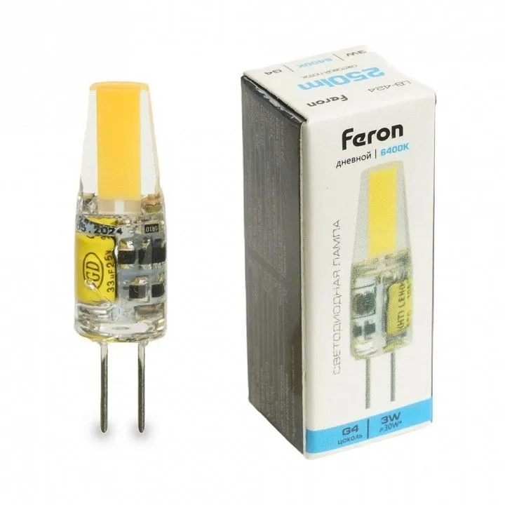 Лампа светодиодная Feron LB-424 G4 3Вт 6400K 51172
