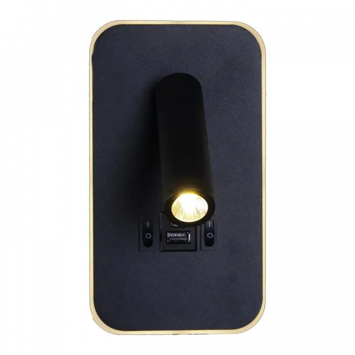 Бра Reluce 86204 86204-9.2-001KT LED12W+USB BK