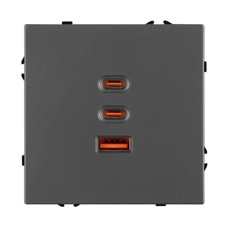 Механизм розетки 2хUSB type A и C Arlight NOBE 061837