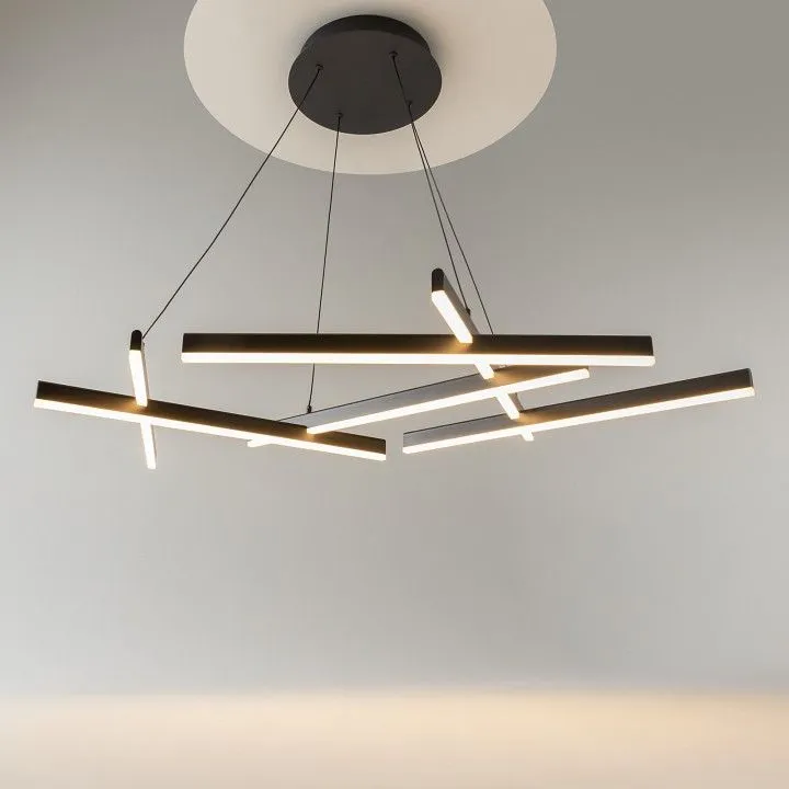 Подвесная люстра Maytoni Линия MOD016PL-L80BK