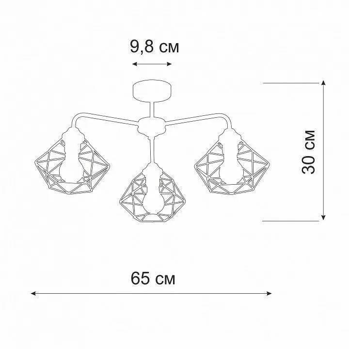 Люстра на штанге Vitaluce V4258 V4258-0/3PL